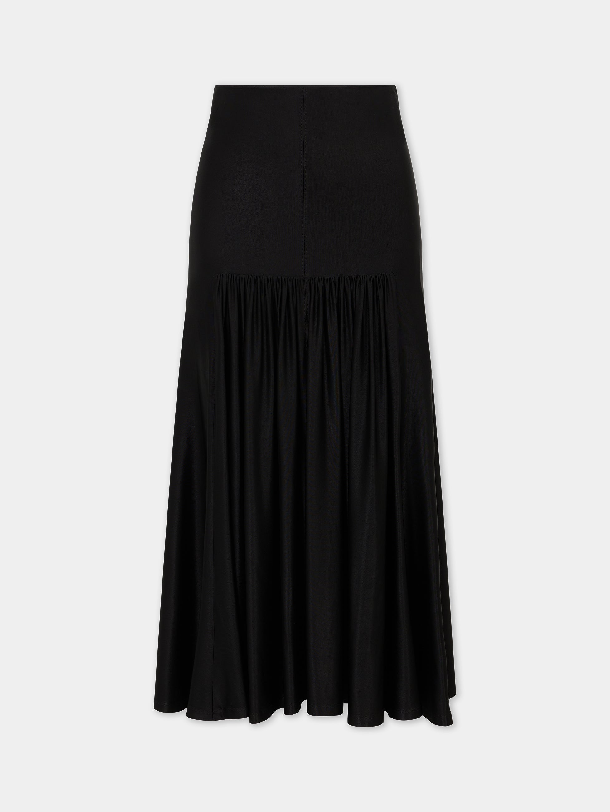 Long black skirt in jersey | Rabanne