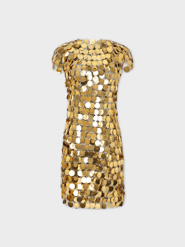 Sparkle mini gold dress