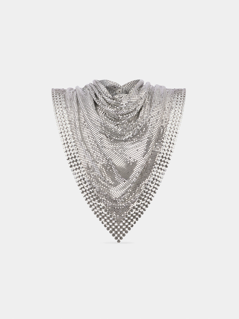 Metallic chainmail scarf