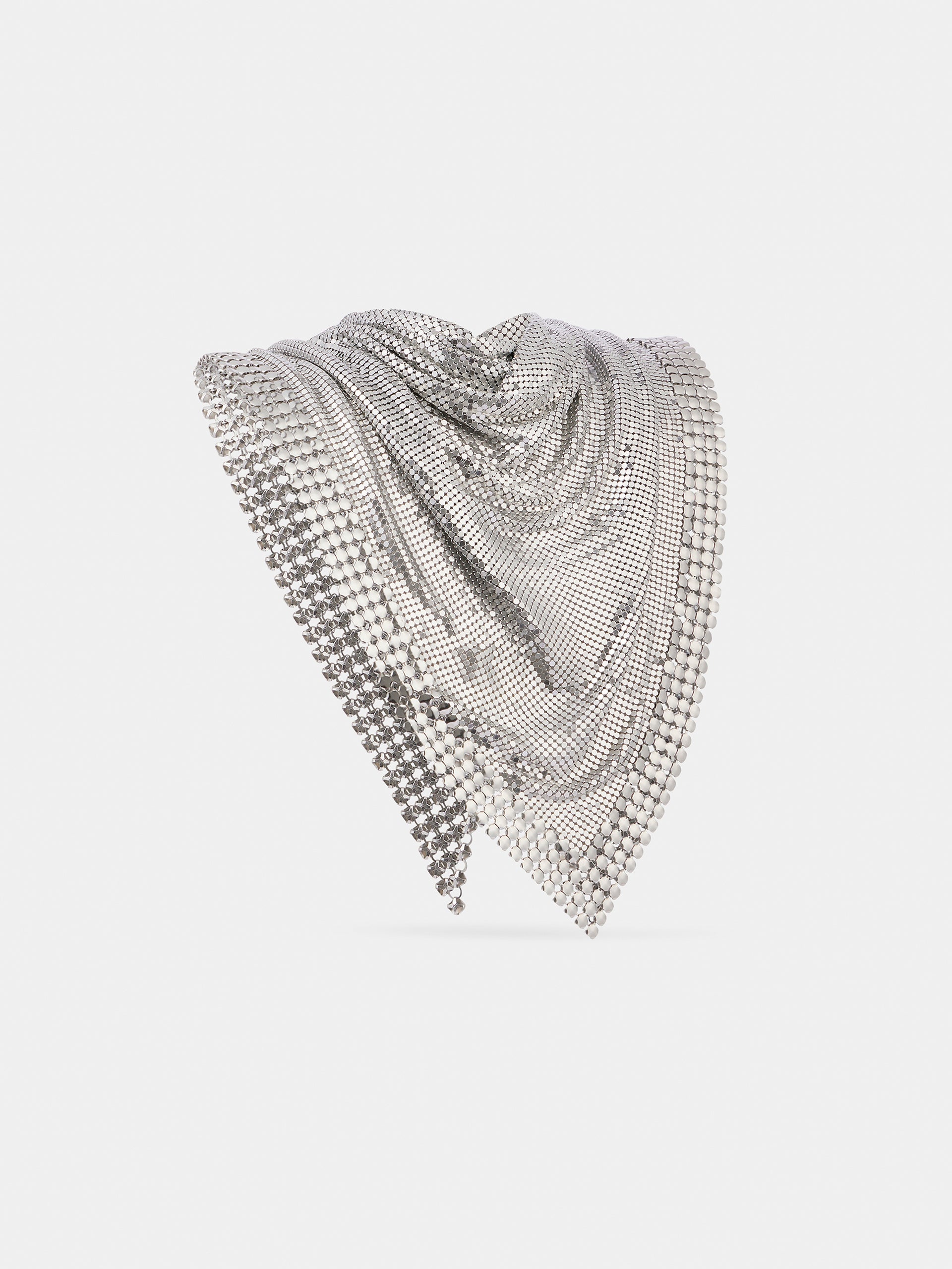 Metallic chain-mail scarf