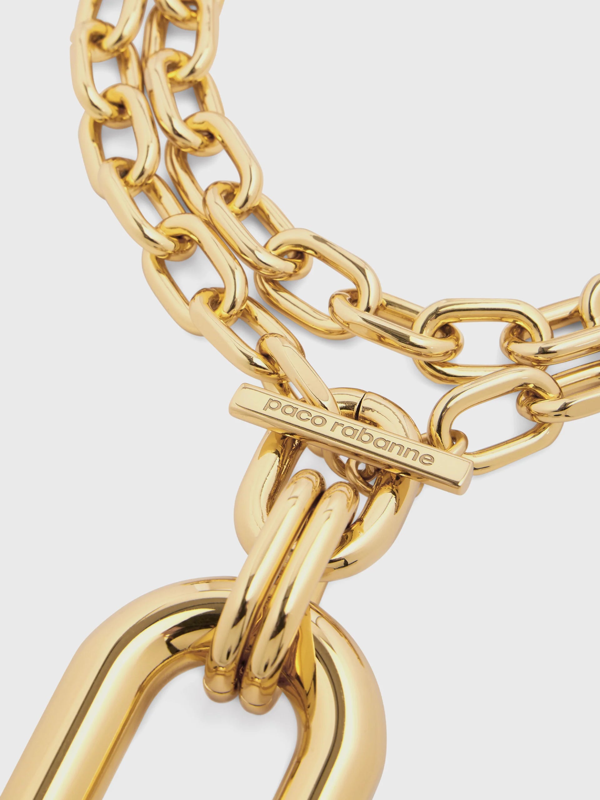 Gold XL Link Extra Pendant Necklace