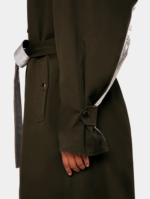 Long coat with metallic details