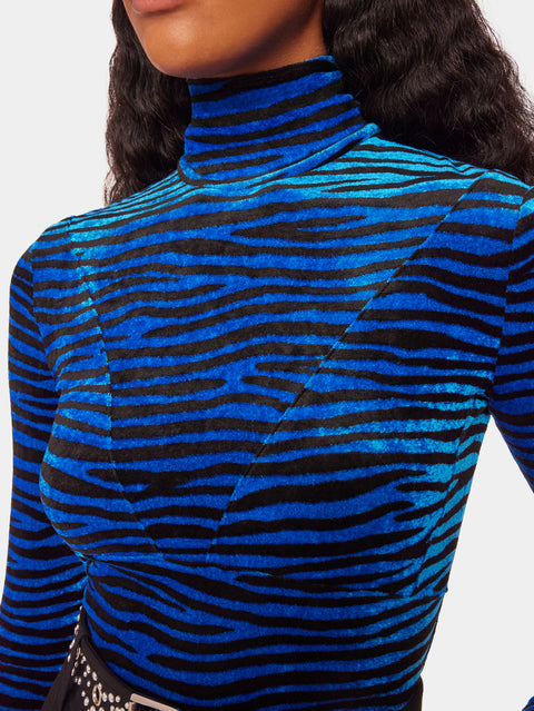 Zebra printed top
