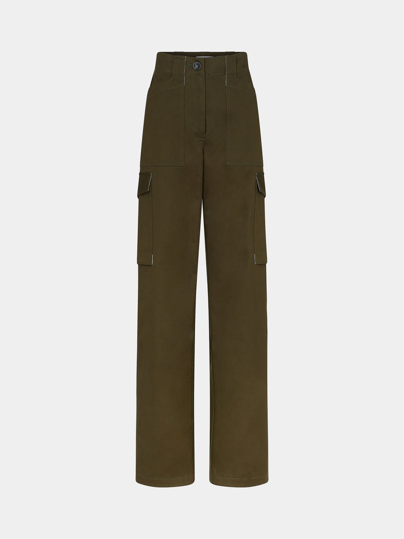 Cargo pants with metallic details