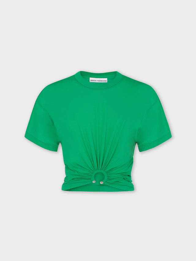 EMERALD T-shirt IN JERSEY WITH PIERCING RING