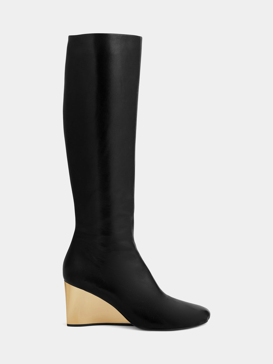 Golden heel Knee-High leather Boots | Rabanne