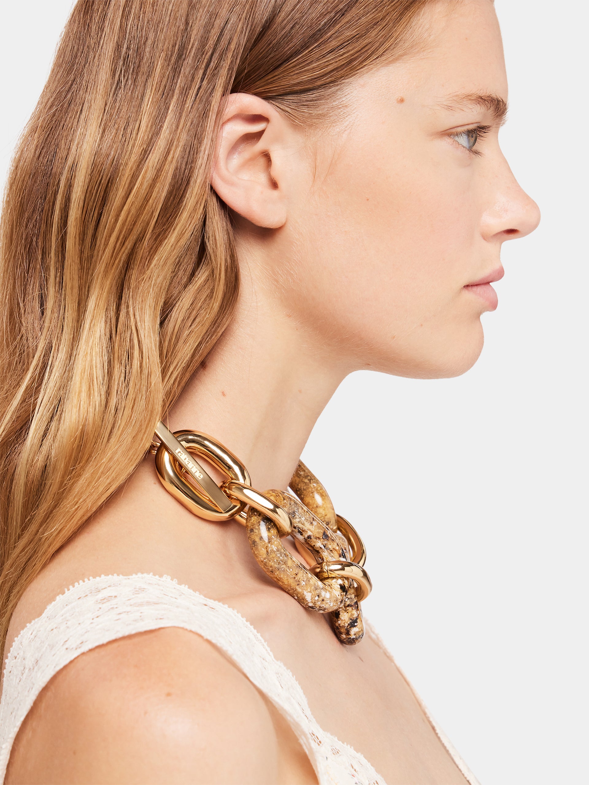 Bicolored Sahara xl link necklace