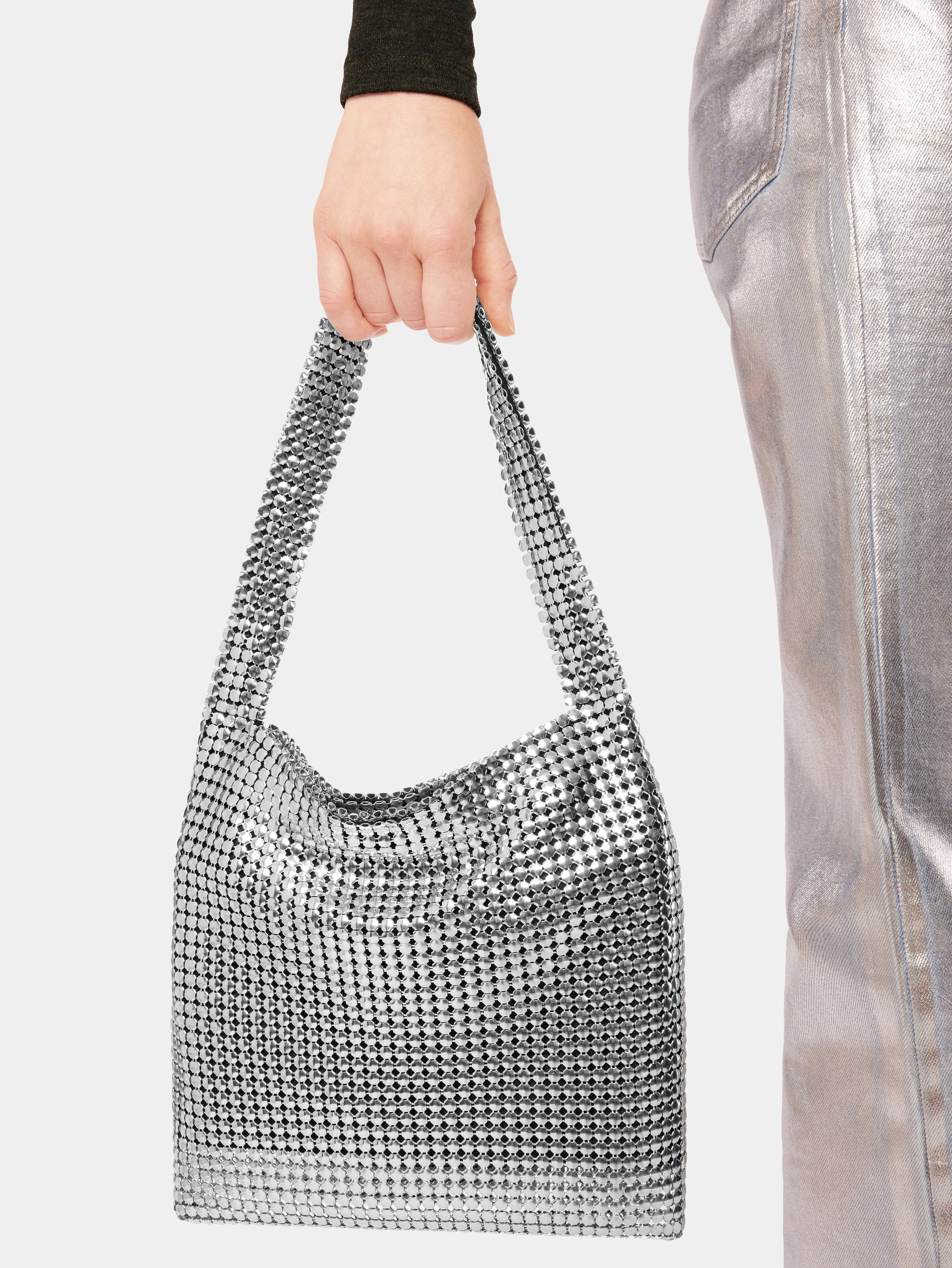 Silver Pixel Bag