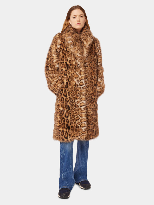 Leopard print coat