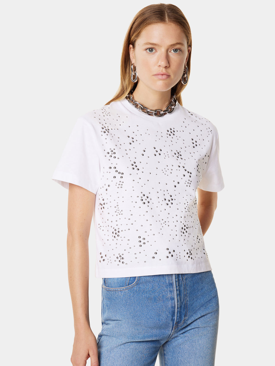 White Top with Studs
