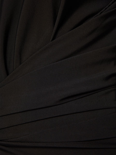 Robe drapée noire